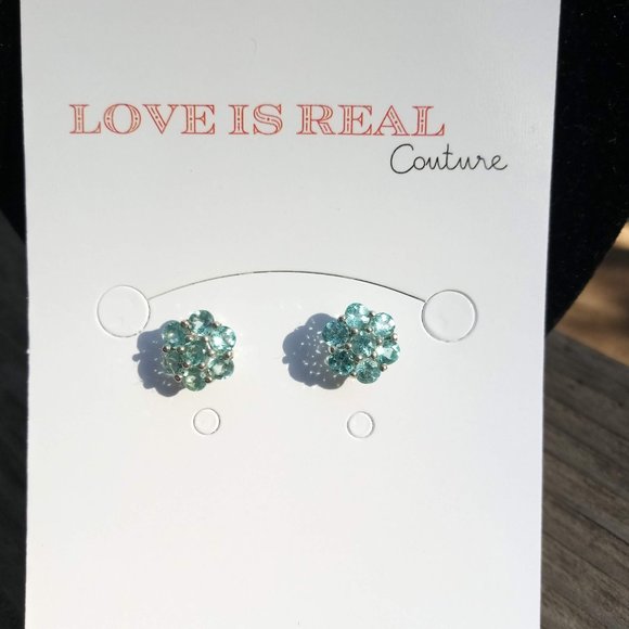 LAST ONE Apatite Flower & Sterling Silver Earrings - Picture 9 of 9